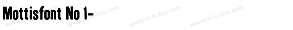 Mottisfont No 1字体转换